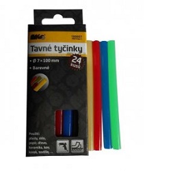 Magg 130007 tavné tyčinky 7x100mm barevné 24ks