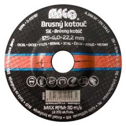 Magg BK125 brusný kotouč na kov 125x6x22,2mm