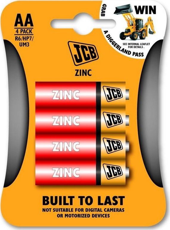 Baterie AA/R6 JCB 4ks (blistr) zinko-chloridová