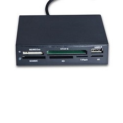 Čtečka paměťových karet Gembird FDI2-ALLIN1S-02-B