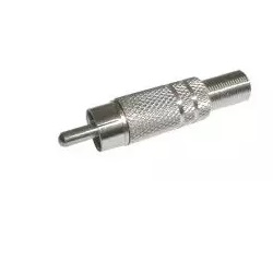 Geti konektor CINCH kabel kov nikl červený