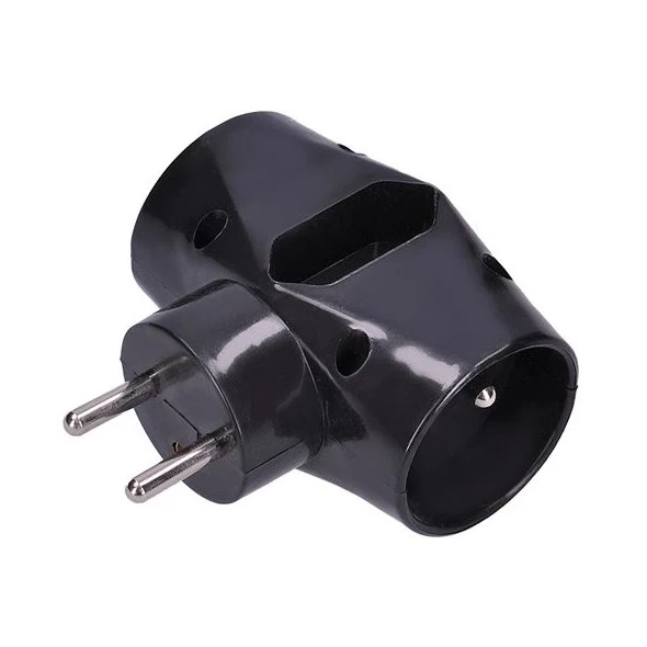 Rozbočovací zásuvka 230V Solight P92 černá