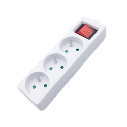 Solight vícenásobná zásuvka, 3 zásuvky, vypínač