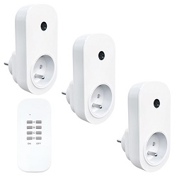 Solight DY09 set 3+1 bílé dálkově ovládané zásuvky