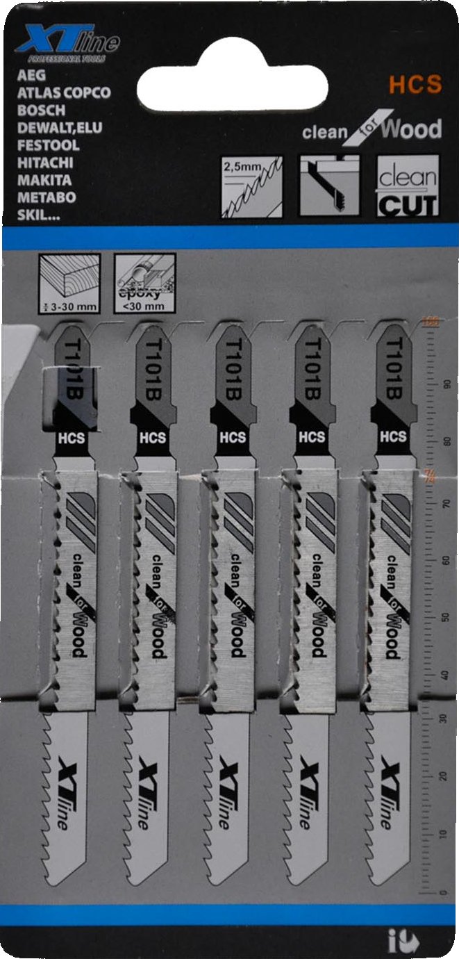 XTline Pilky do přímočaré pily DP 5ks T101B