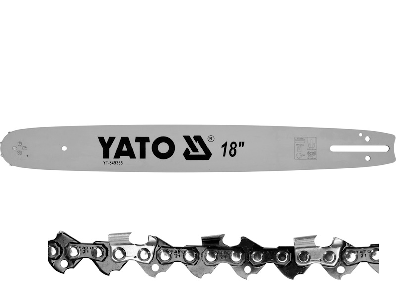 Yato 849355 vodicí lišta 45cm 3/8 1,3mm + řetez