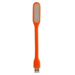 Aligator USB LED lampička s ohebná oranžová