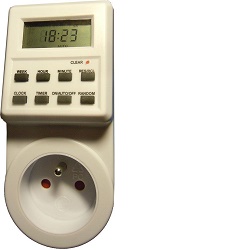 Spínací hodiny 230V digitální týdenní TE01F