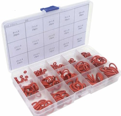 Hadex sada těsnění o-kroužků 225ks silikonové